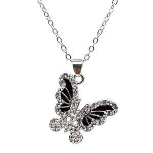 New Butterfly Rhinestone Necklace